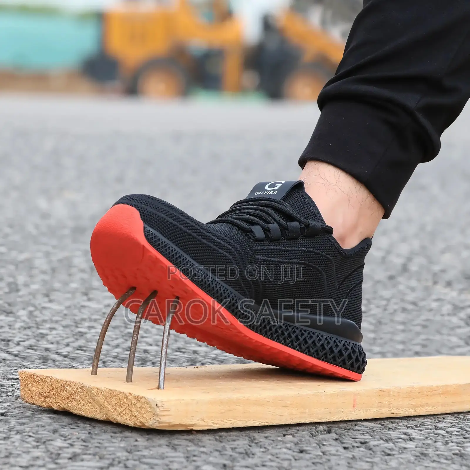 Red Sole Safety Boots