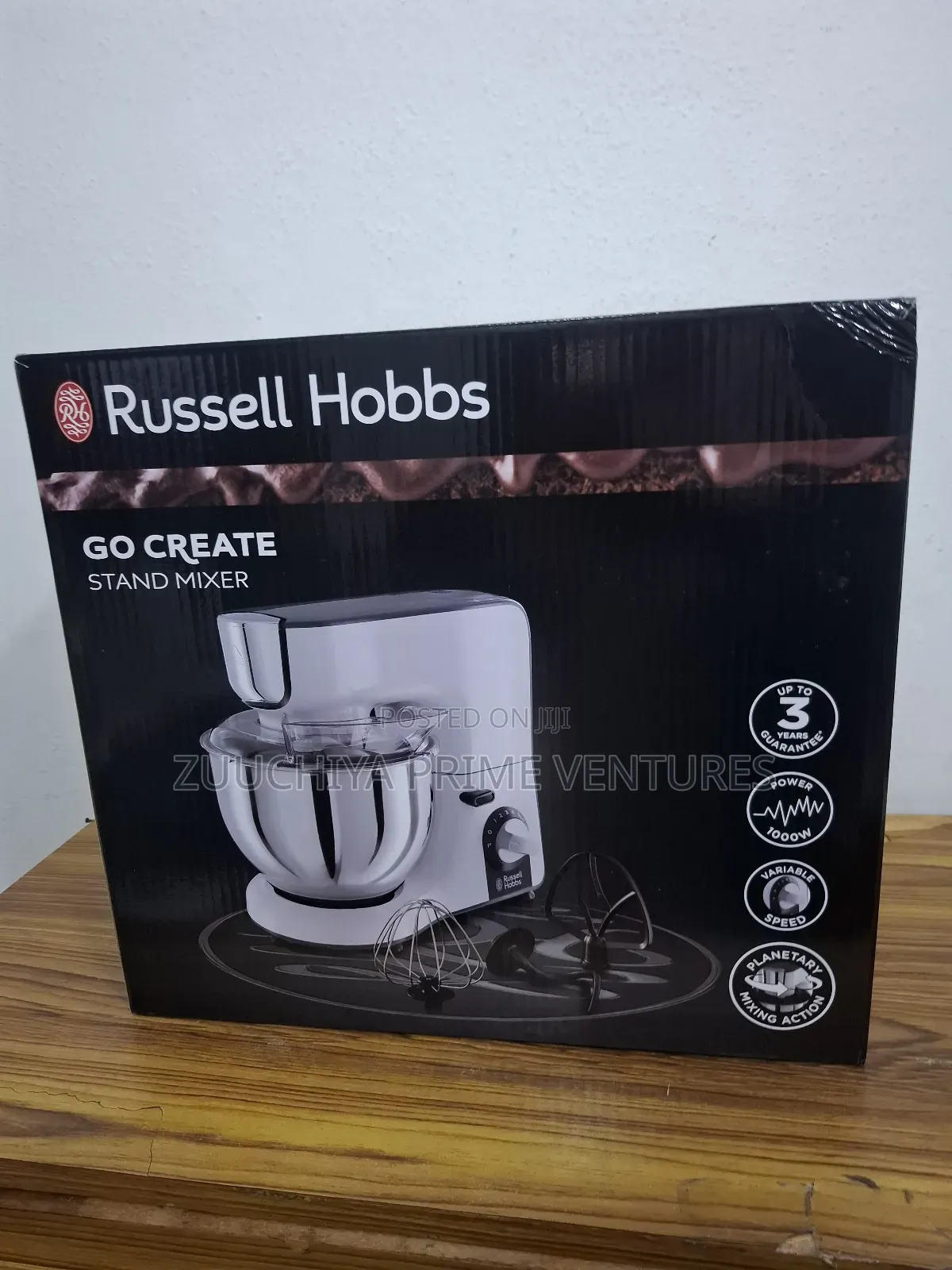 5.L Russell Hobbs Go-Create Stand Cake Mixer From Uk 