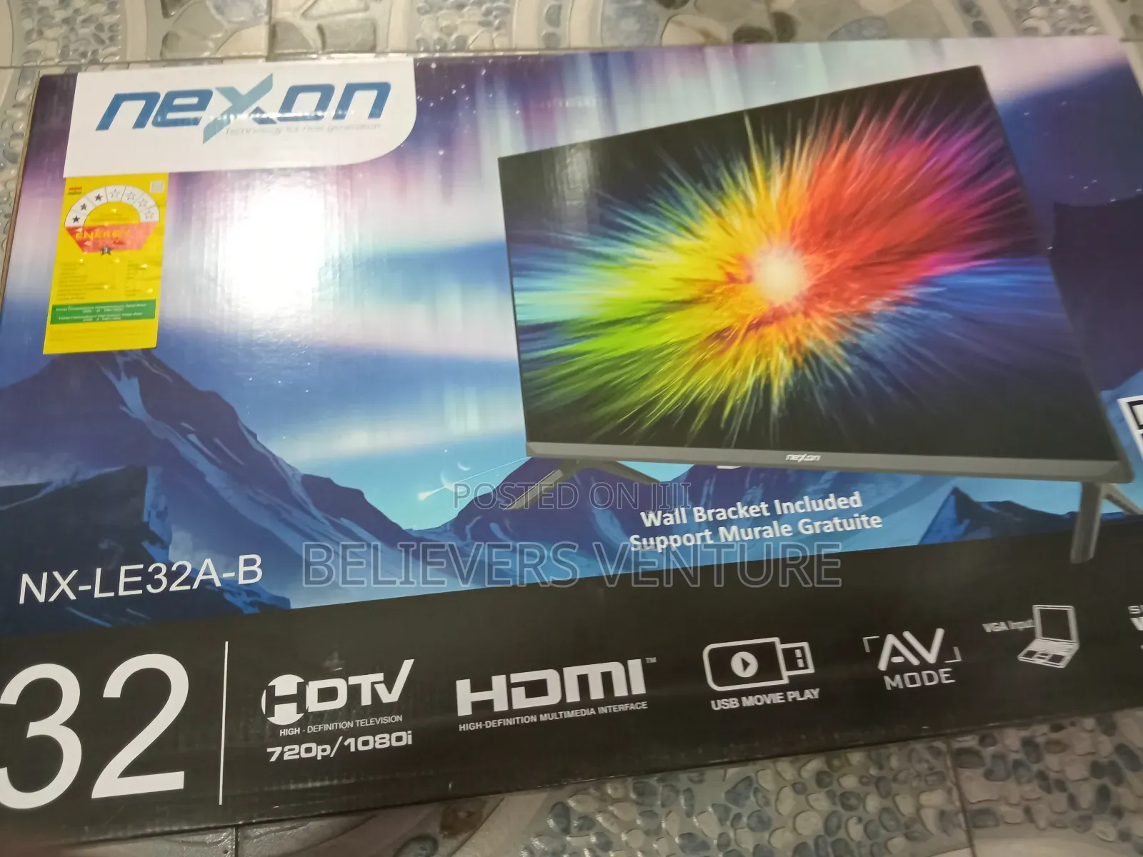 Tested Brand Nexon 32 Inches Tv + Wall Bracket Digital Tv