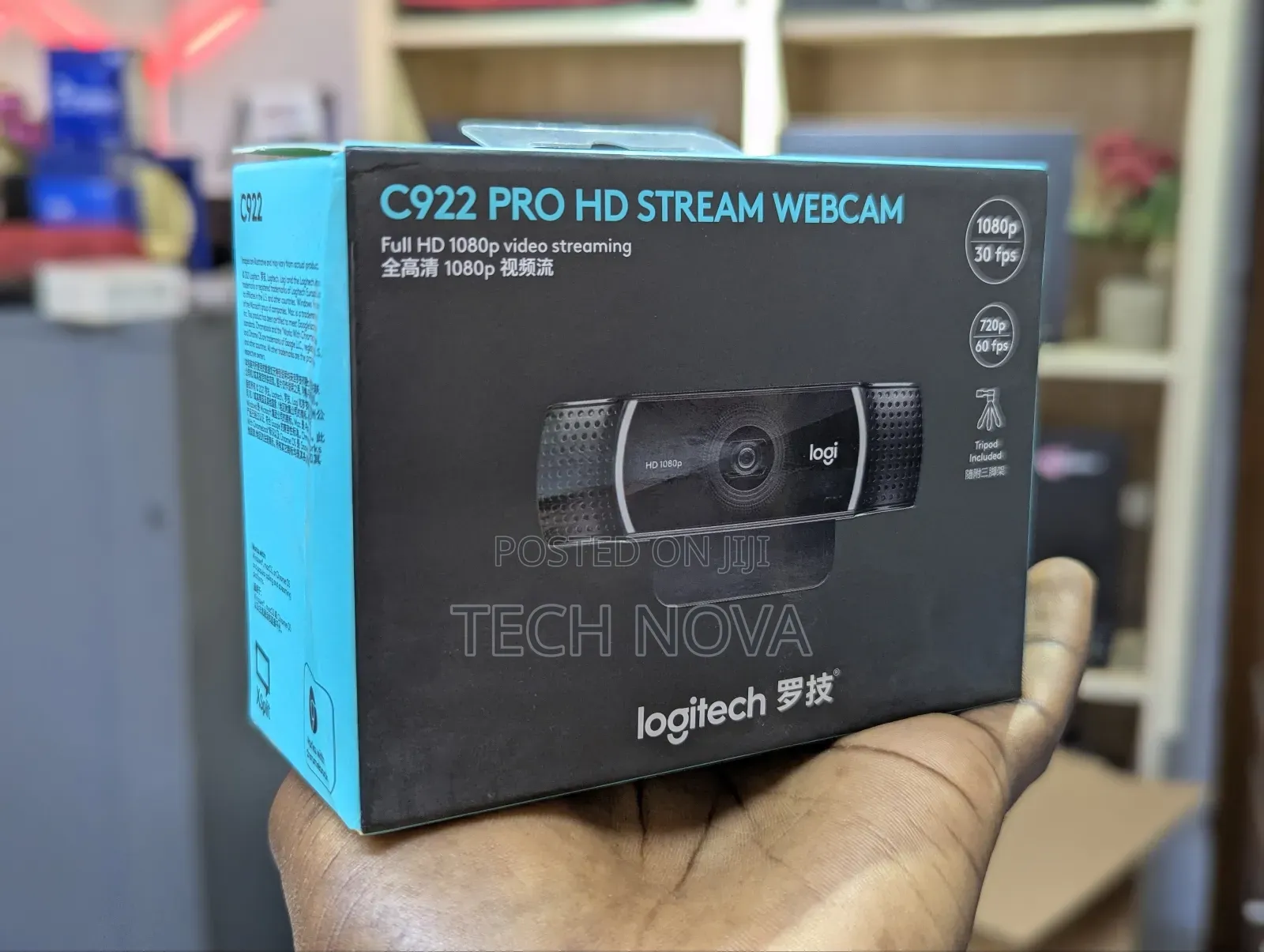 Logitech C922 Pro Stream Webcam 1080p Camera for Hd Video
