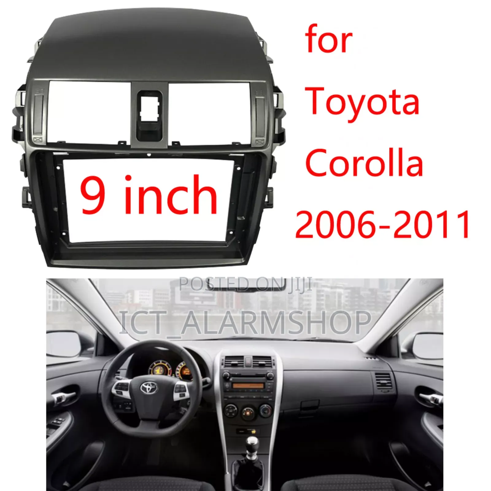 Toyota Corolla 09 Fascia Frame Android Radio