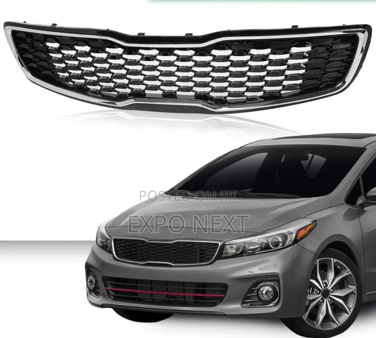 For 2017-2018 Kia Forte Hatchback Front Bumper Upper Grille