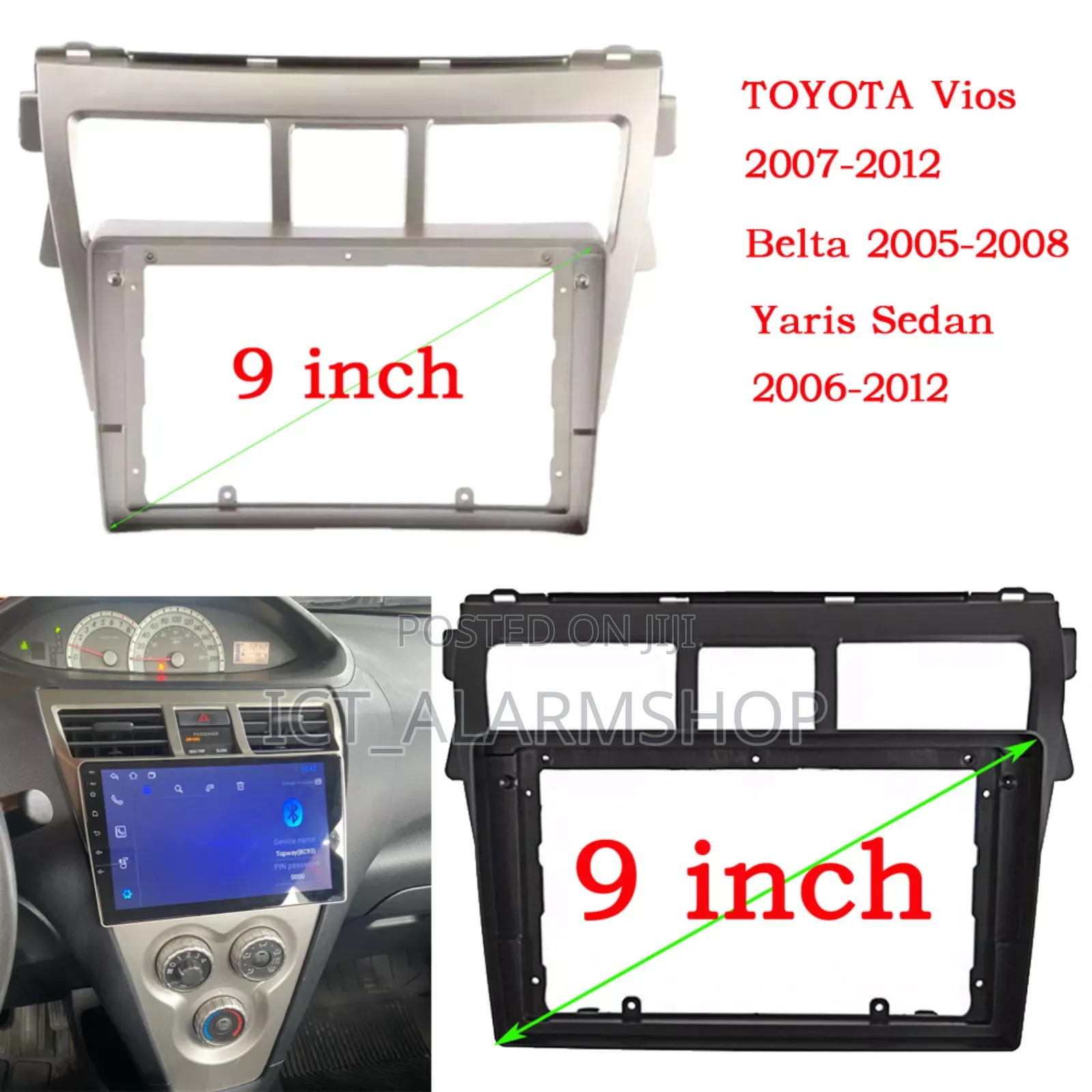Toyota Vios Yaris 2007 2008-2012 Multimedia