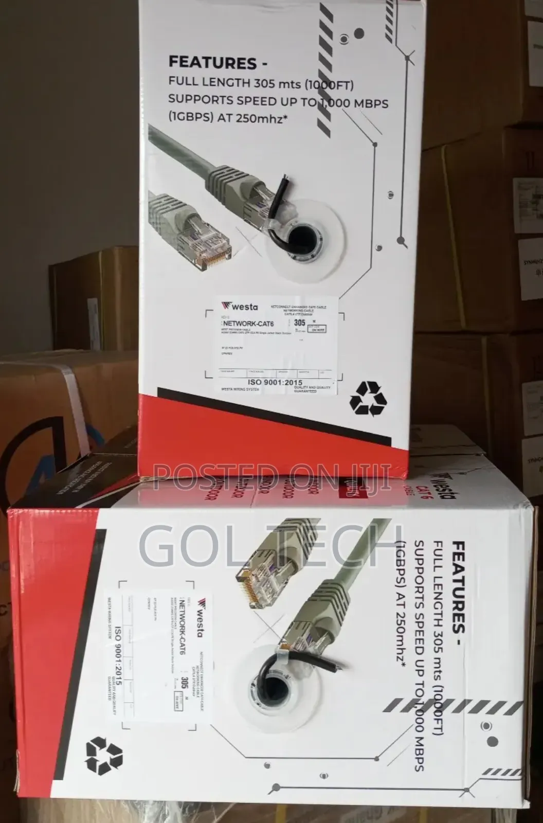 Cat6 Outdoor Cable 305m Utp High Quality Network Cable Westa