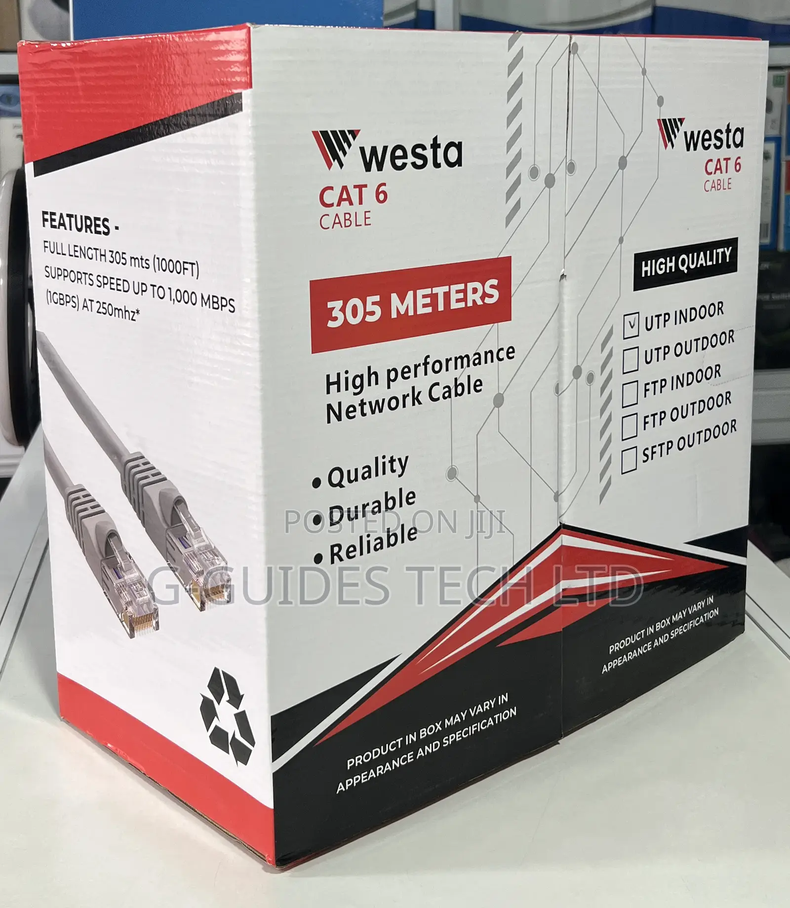 Westa Cat6 Utp Indoor Cable 305m