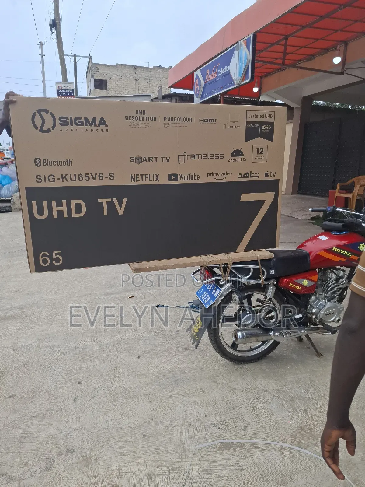Frameless Sigma 65 Inches Smart Android Tv Uhd Available