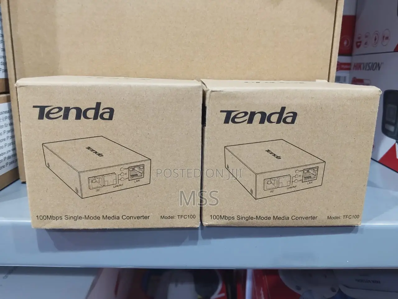 100mbps Single-Mode Media Converter A+B Set
