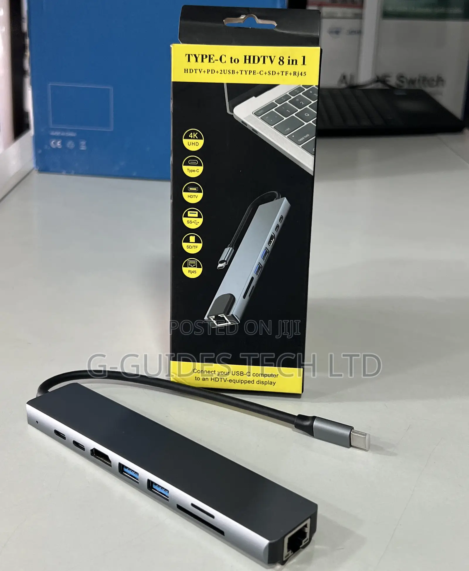 8 -in -1 Usb Type-C Adapter, 8-in-1 Usb-C Hub Adapter