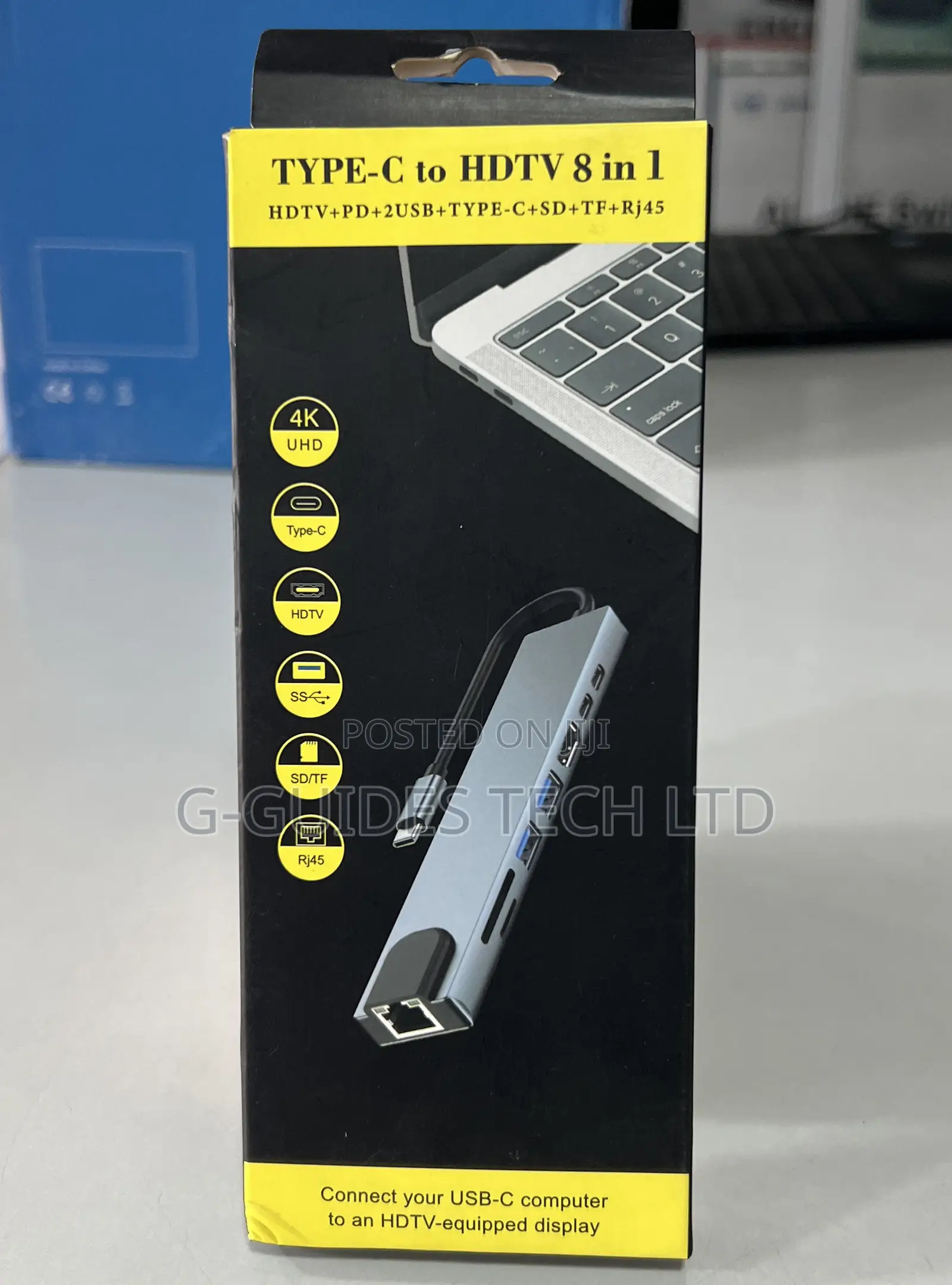 8 -in -1 Usb Type-C Adapter, 8-in-1 Usb-C Hub Adapter