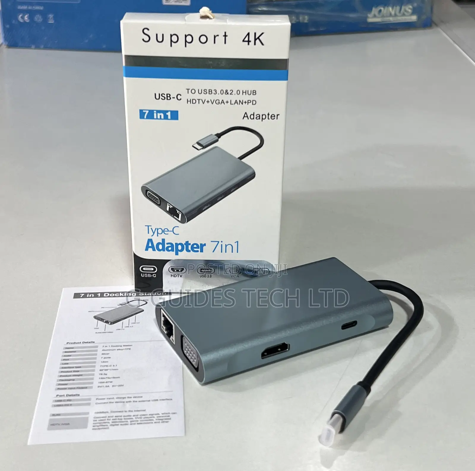 7-in-1 Usb-C Multiport Adapter, 7 in 1 Type-C Adapter