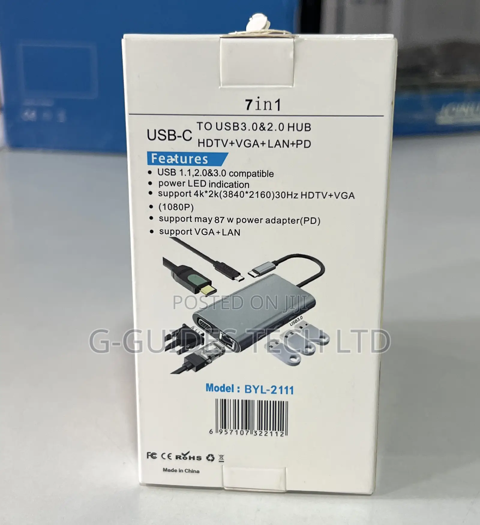 7-in-1 Usb-C Multiport Adapter, 7 in 1 Type-C Adapter