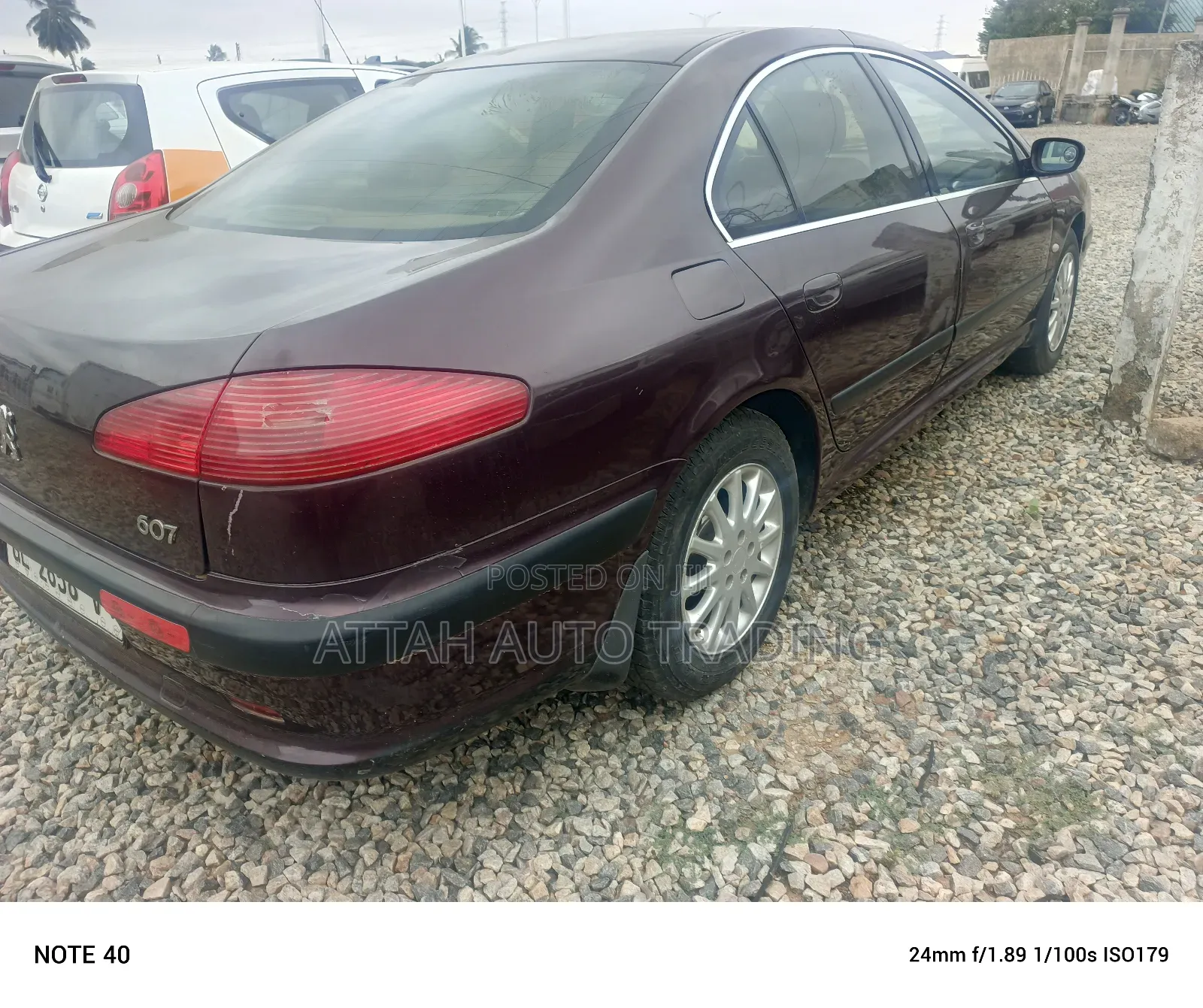 Peugeot 607 2005 Pink