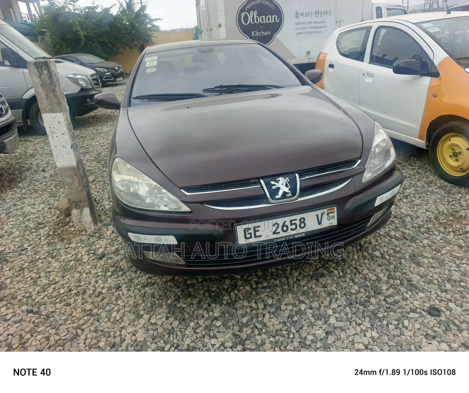 Peugeot 607 2005 Pink