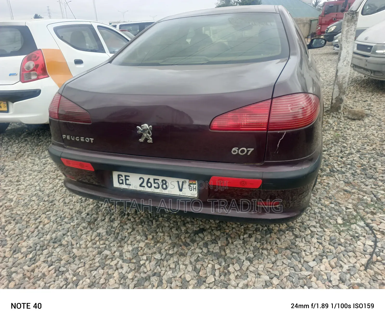 Peugeot 607 2005 Pink