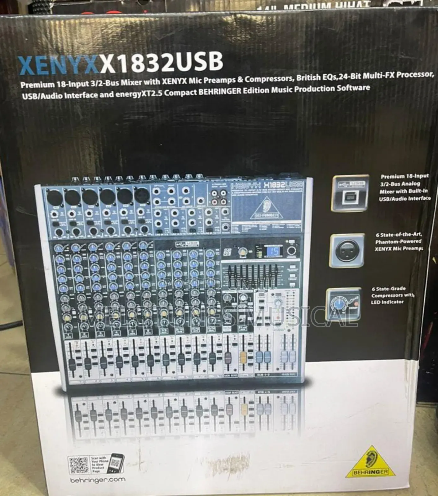 Behringer Xenyx X1832usb 18-Input, 3/2-Bus Analog Mixer
