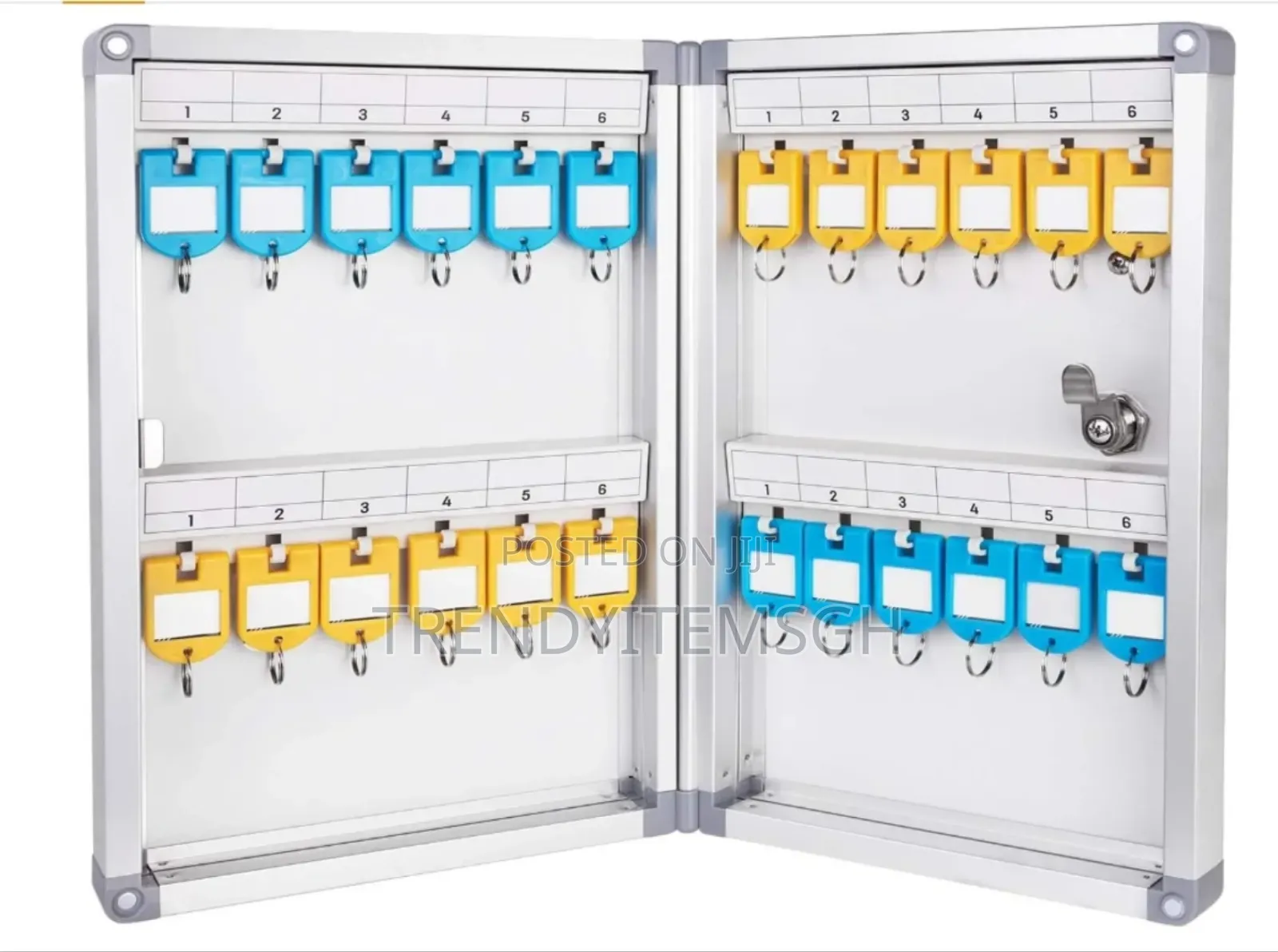 Wall Mounted Key Lock Box (24 Keys With Tags)