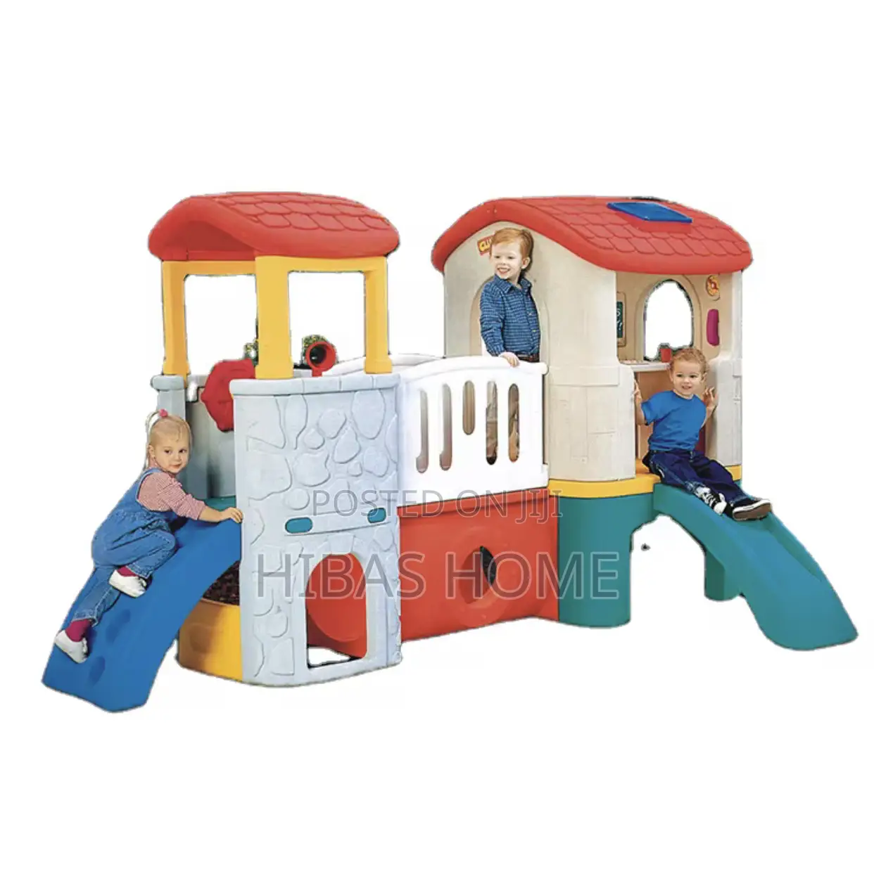 School Playground Houses With Slide Kids Big Clubhouses