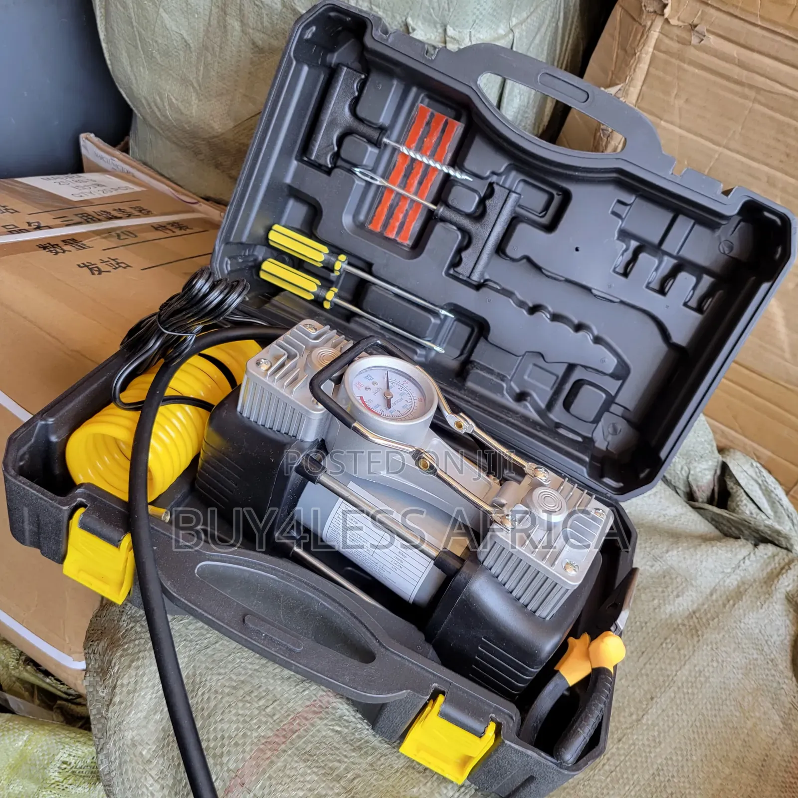 Powerful Car Air Compressor 2 Cylinder