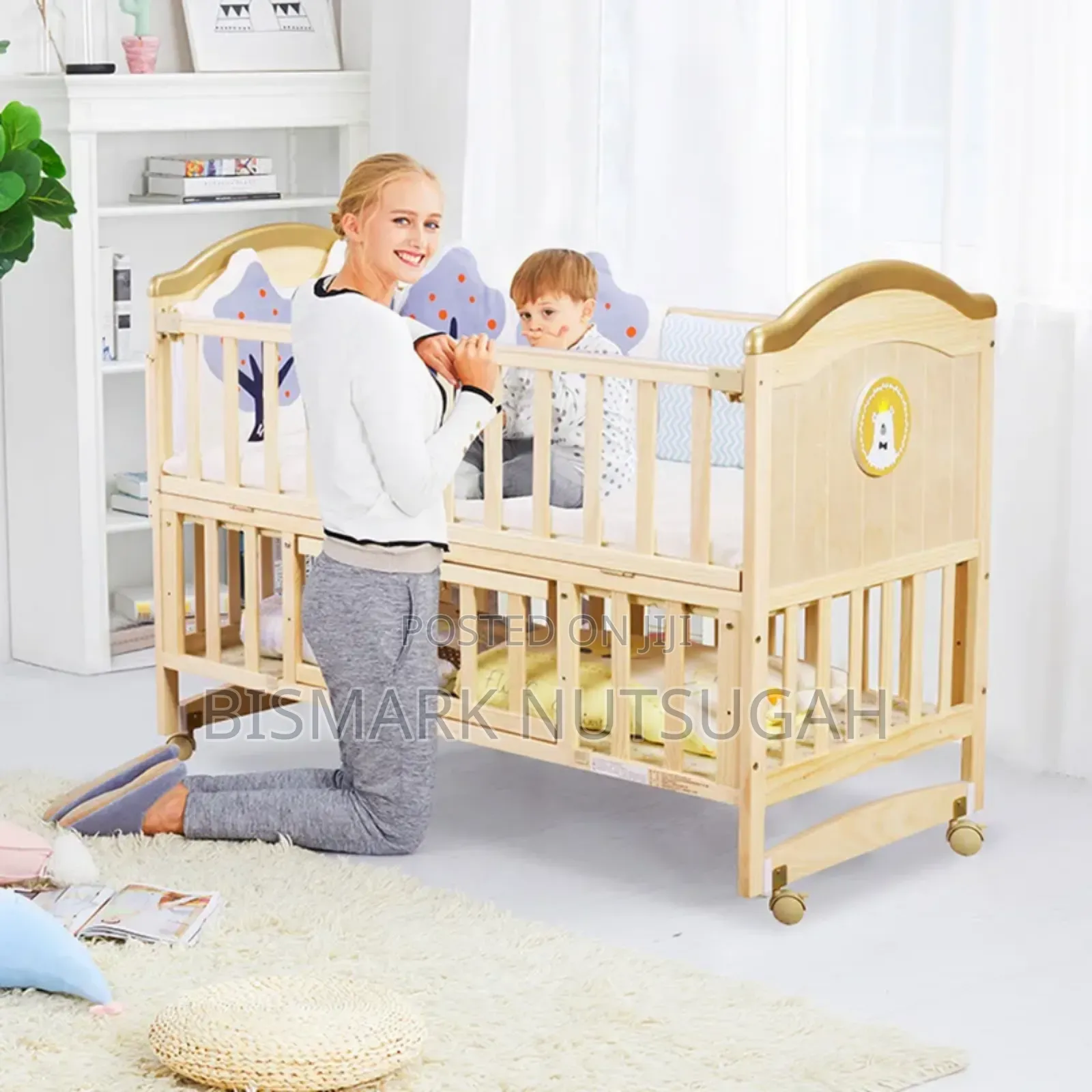 Modern Wooden Baby Cot Bed