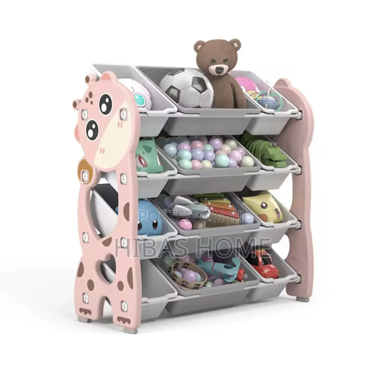 Dino Storage Cabinet Baby Toys Shelves(Green) 86.5*34.5*91 D