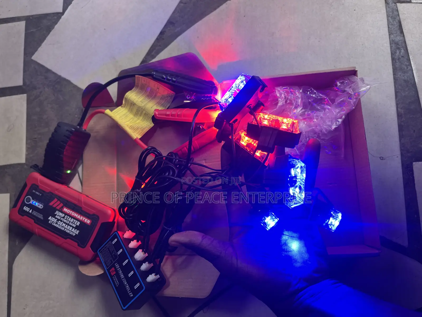 8 Pieces Caution Police Light 12 Volts