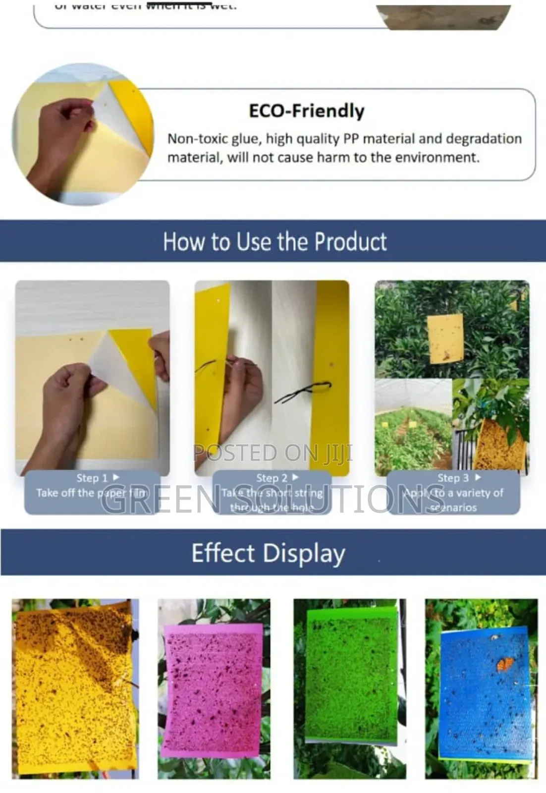 Sticky Fruit Flies Trap/Glueboard