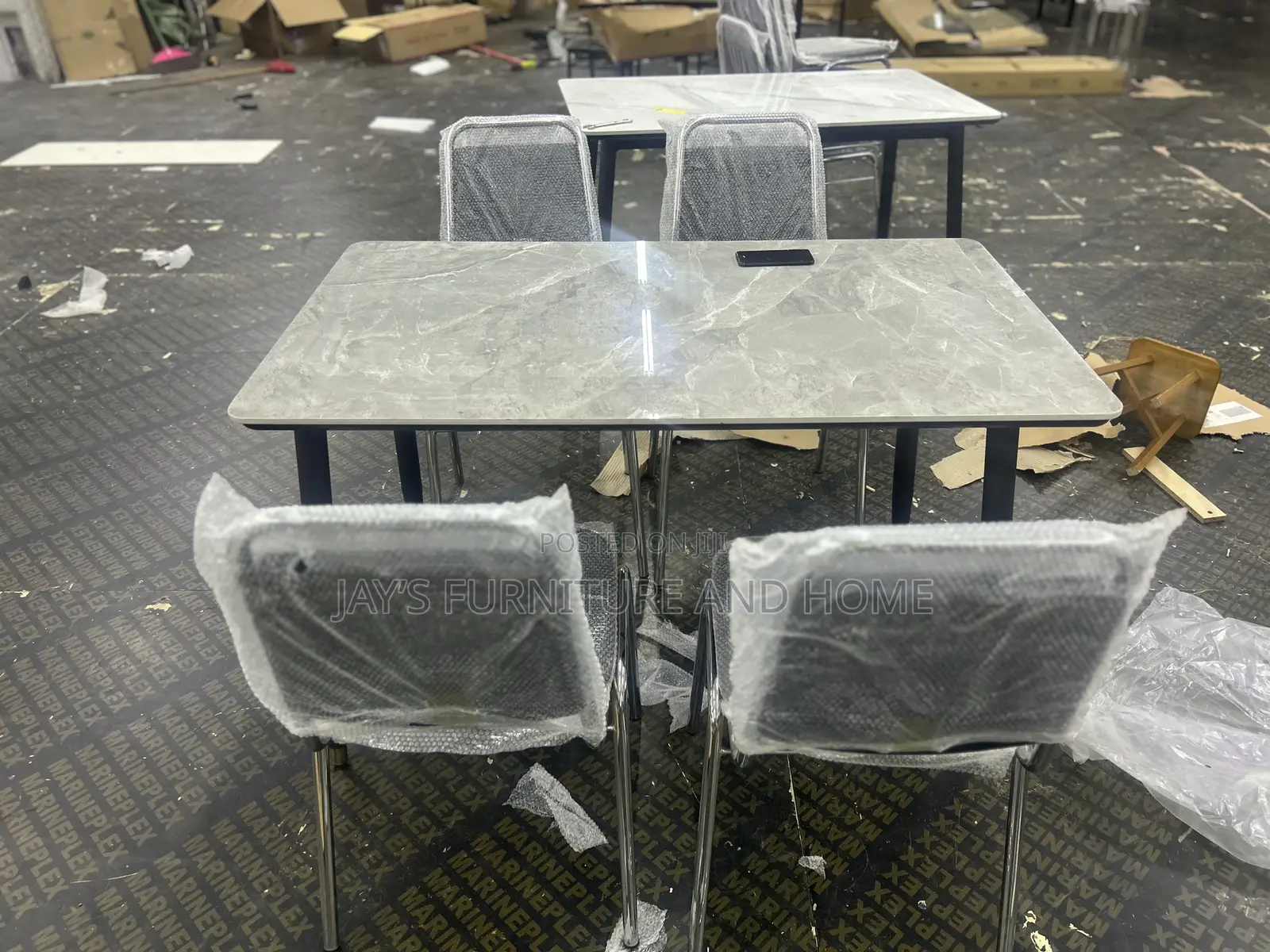 Marble Dining Set(4 Chairs)
