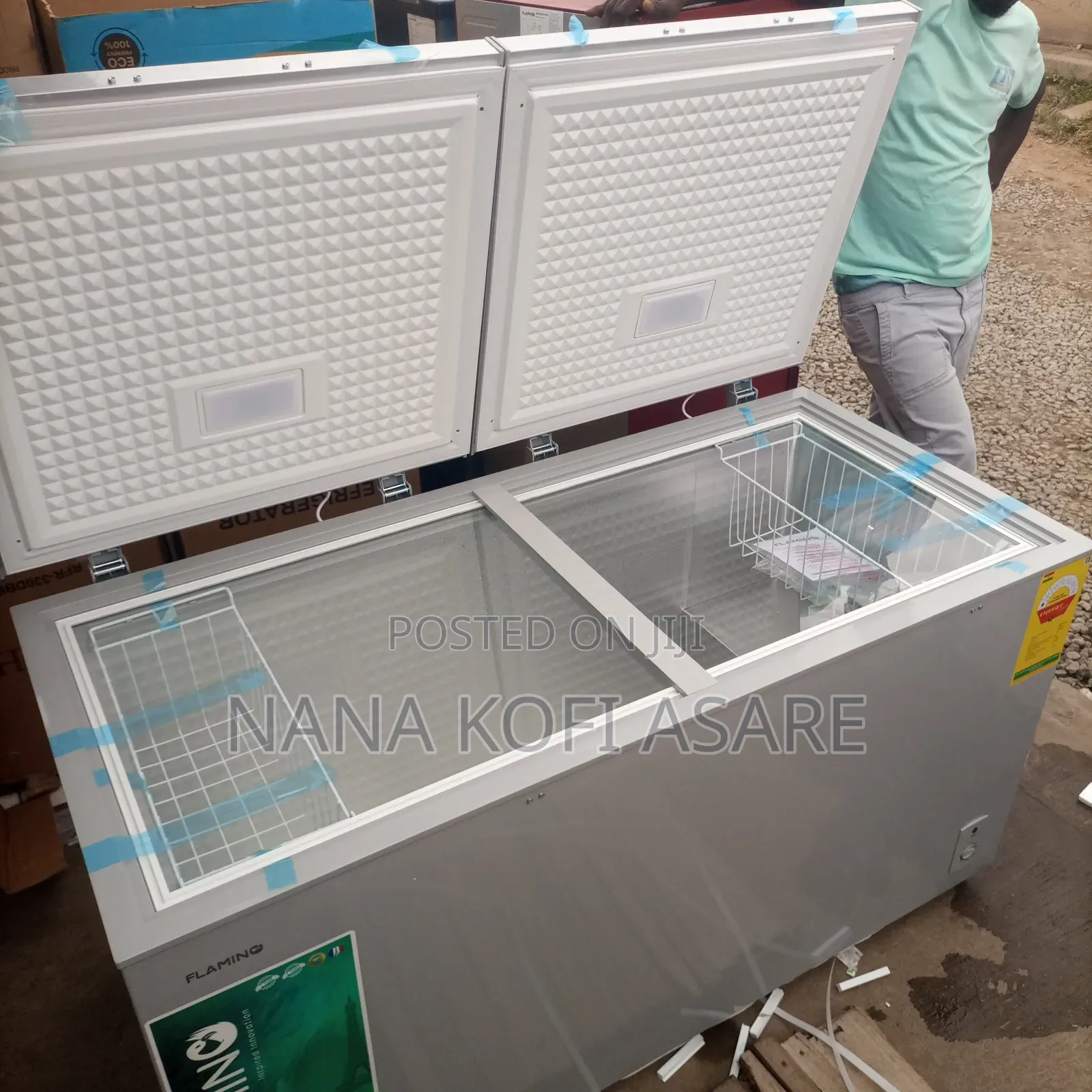 Flamino 400litres Double Door Chest Freezer