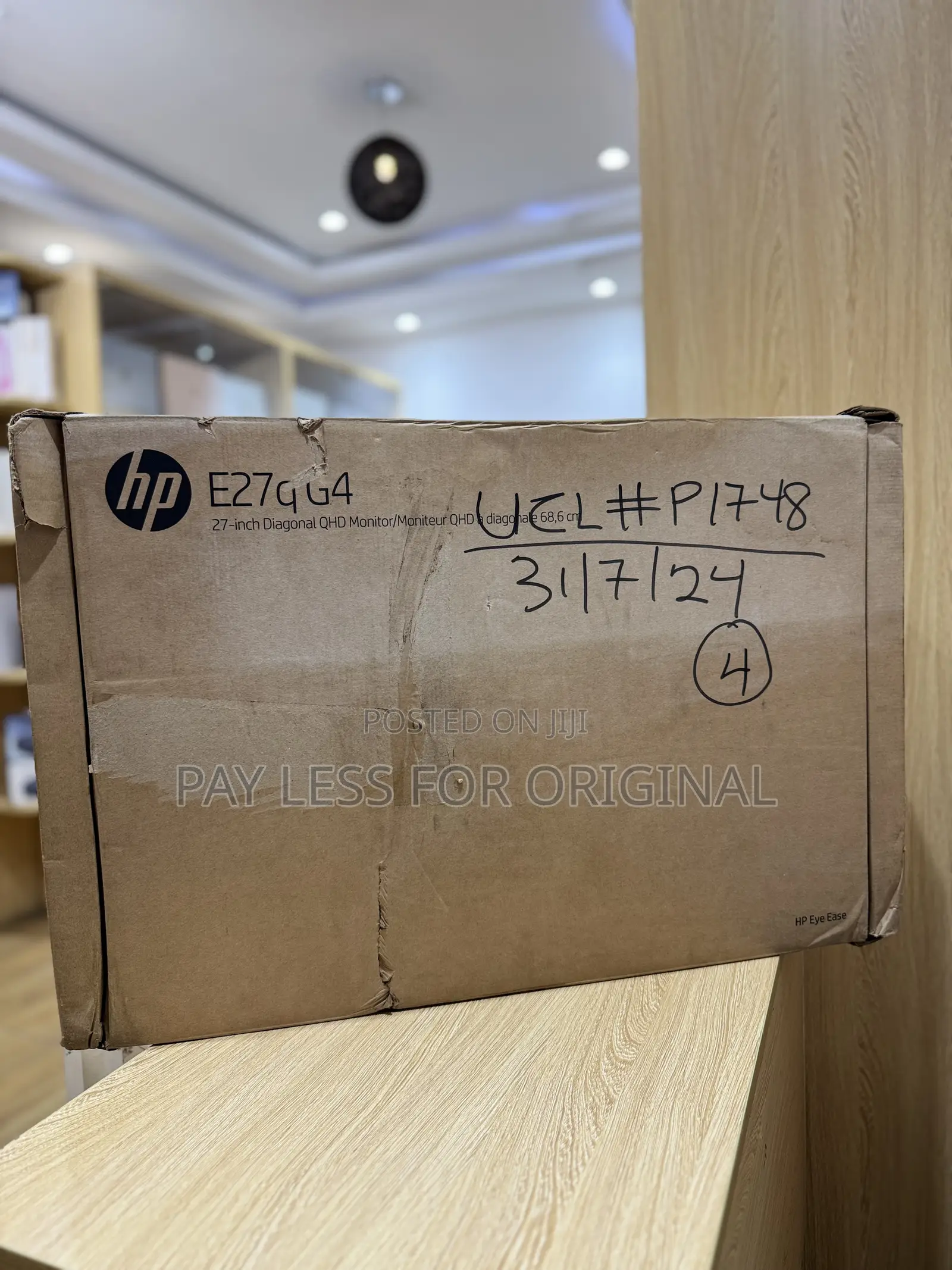 E27q G4 27-inch Diagonal Qhd Monitor/Moniteur Qhd