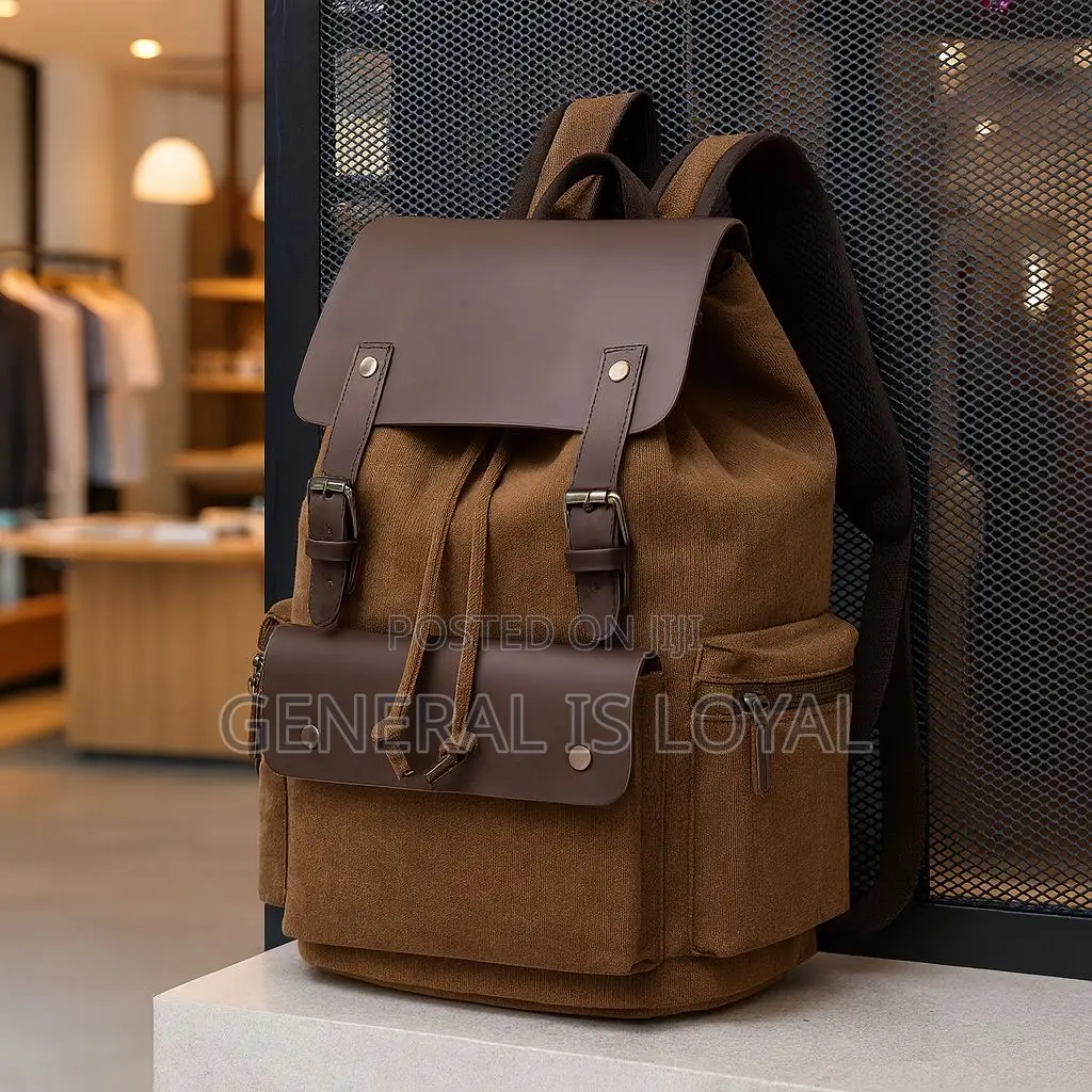 Canvas Buckle Backpack