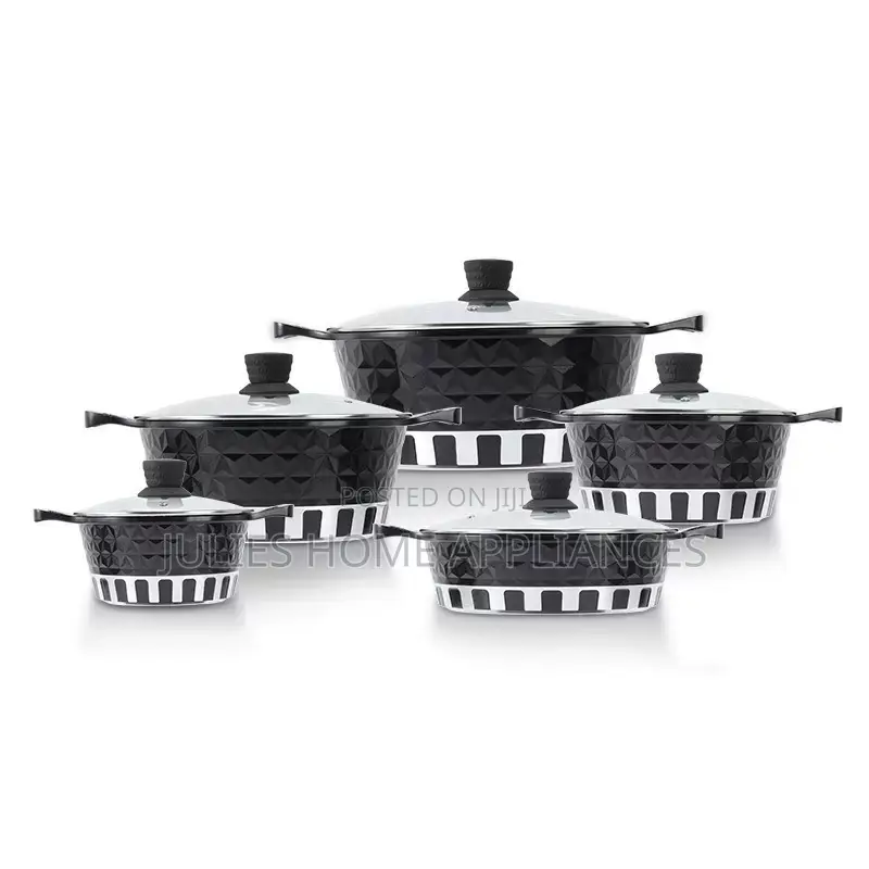 High Quality Heavy Duty Granite Nonstick Cookware Set (10pcs)