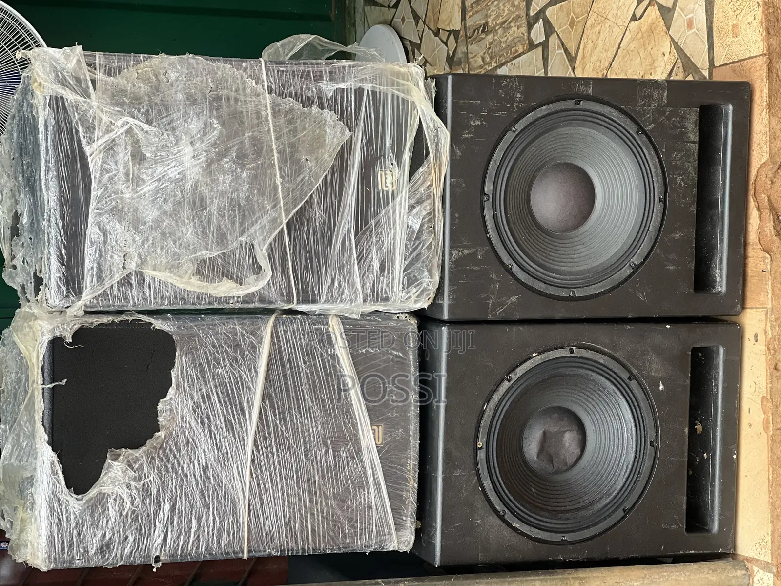 Pair of 12 Inches Bass Speaker With Mid