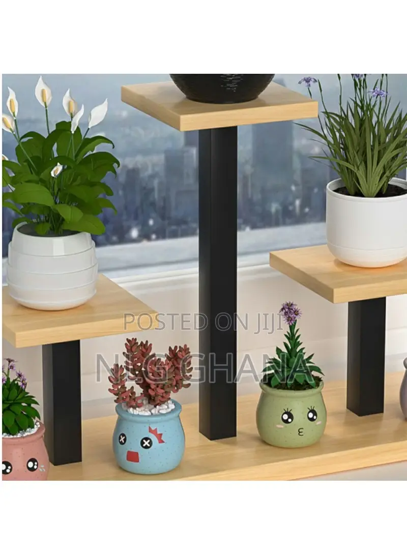 4-Tier Square Metal Flower Rack, Window Sill Plant. Tvx25263
