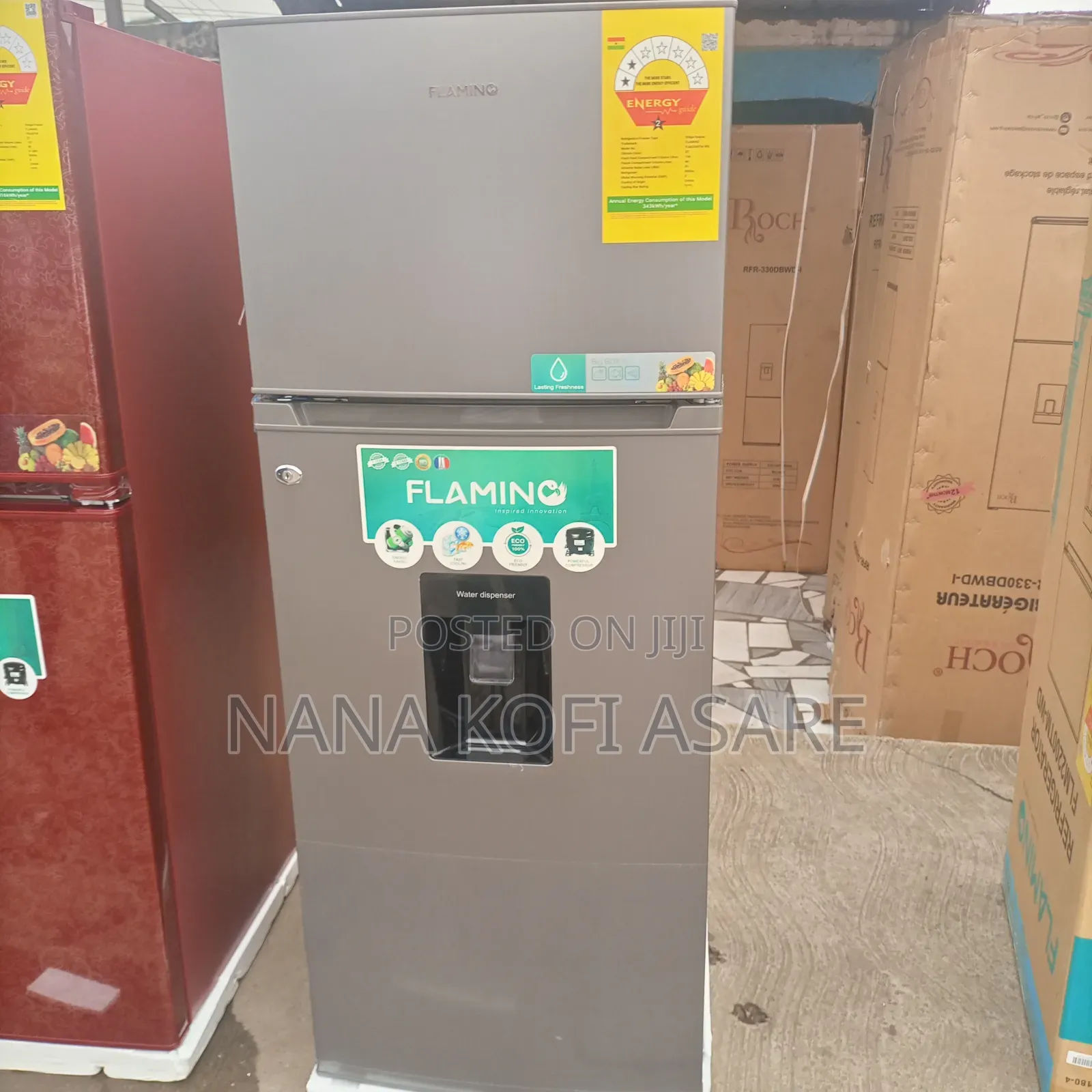 Flamino 210litres Refrigerator With Dispenser