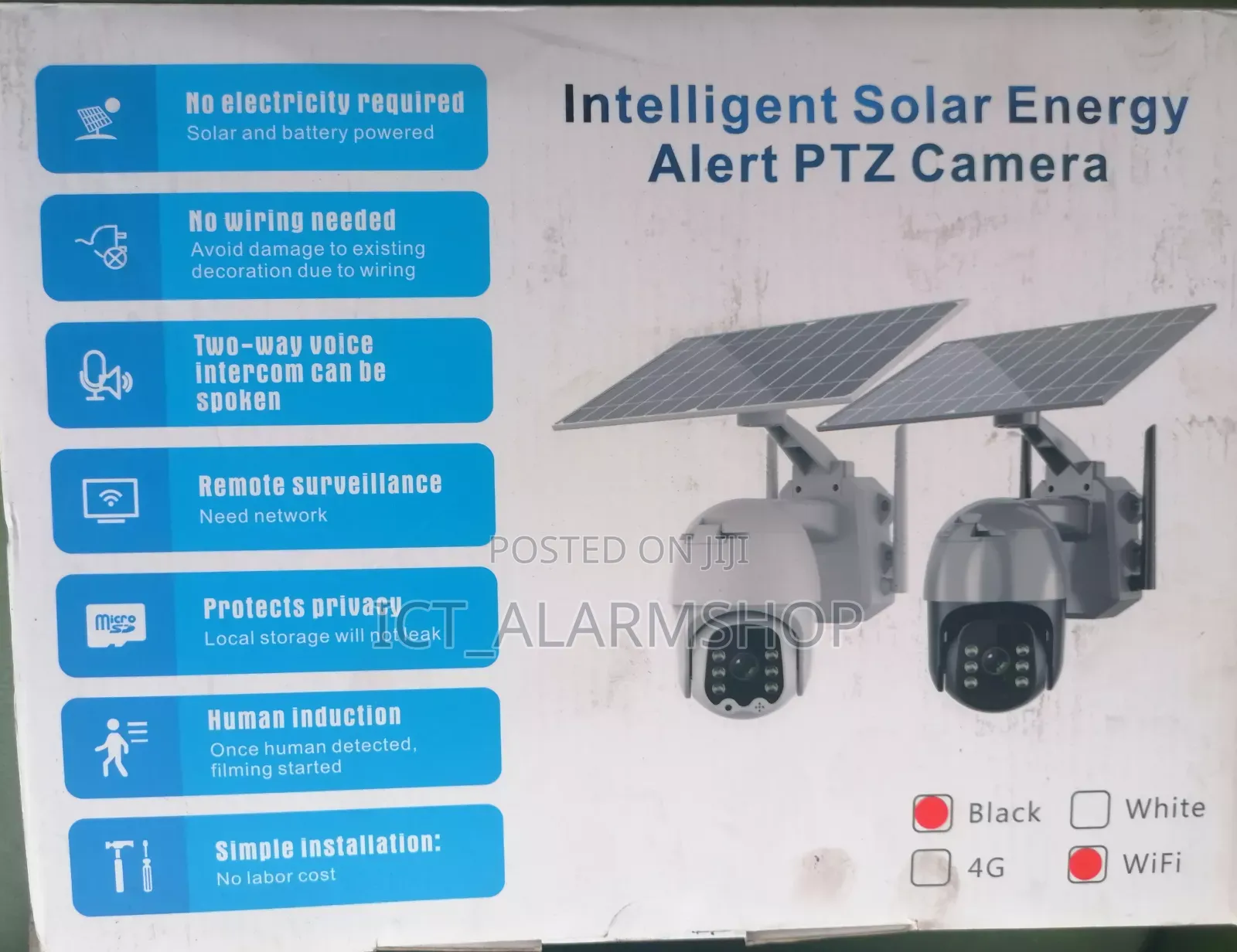 Solar Power Wifi Ubox PTZ Camera