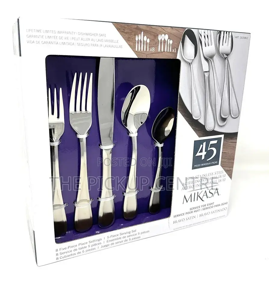 Mikasa Bravo Satin 18/10 Stainless Steel 45 Piece Set