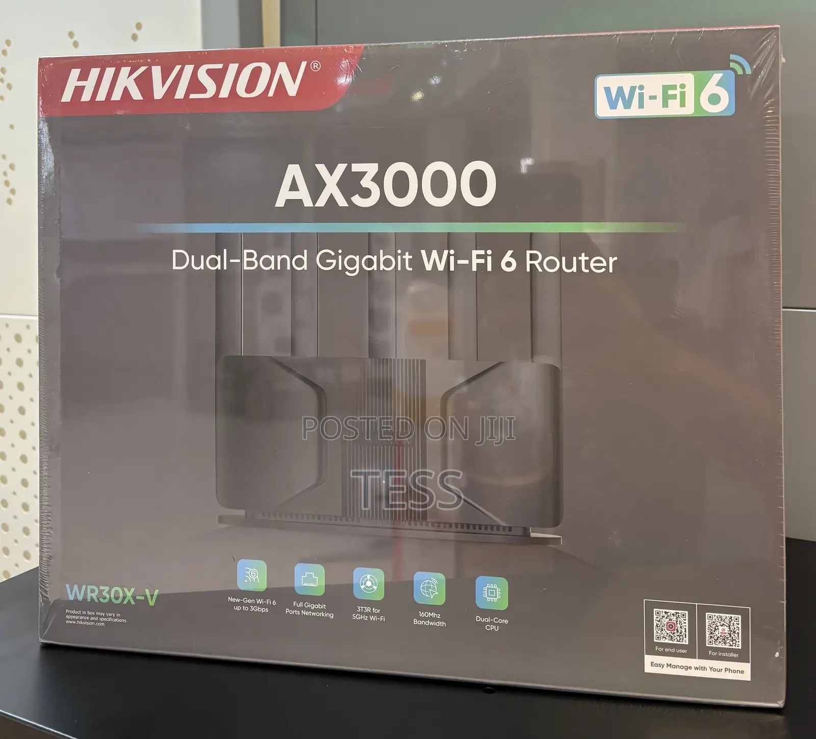 Hikvision Wifi Router Dual Band Gigabit Ax3000 Ds-3wr30x-V