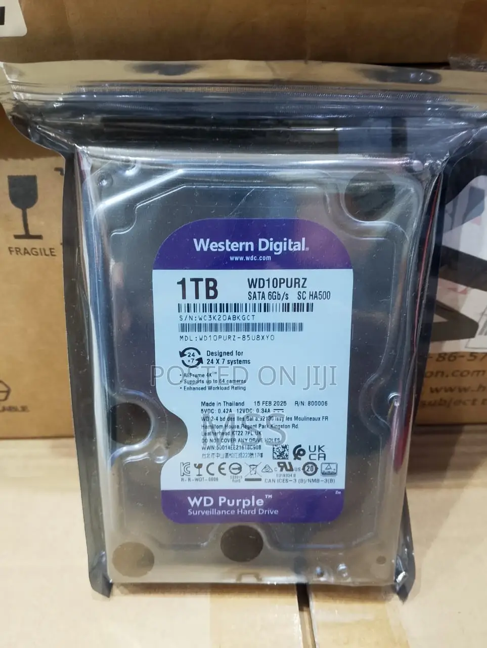 Hardrive 1 Tb-Wd for DVR