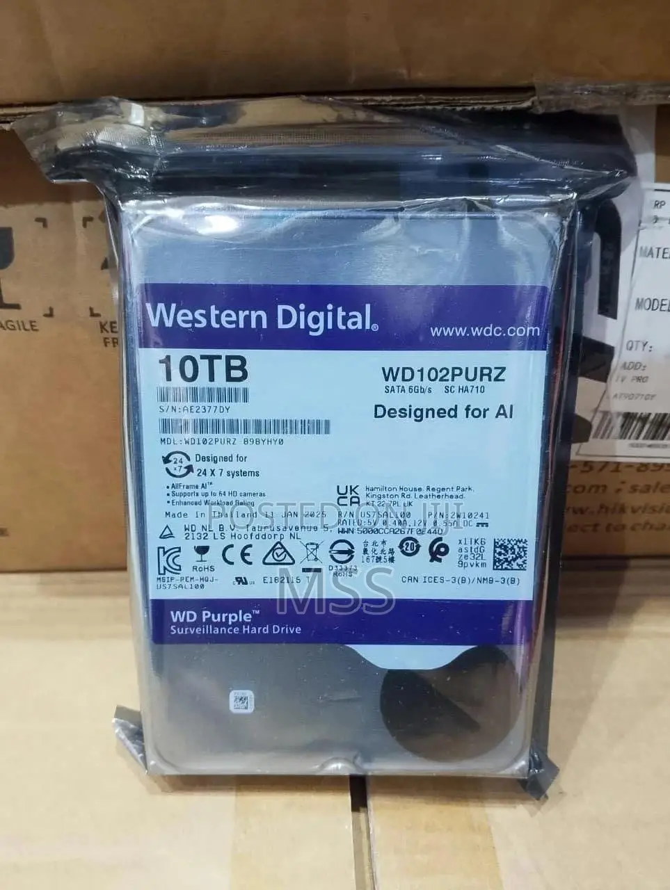 Hardrive 10tb - Wd for DVR