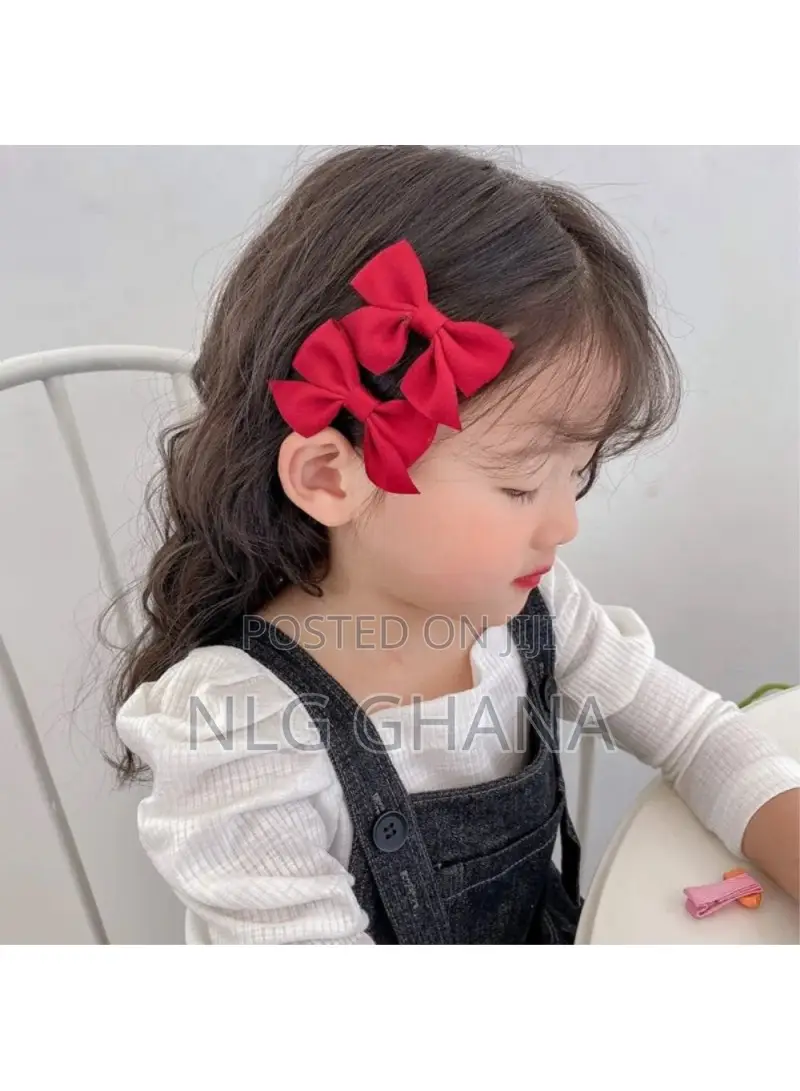 1pair Simple Style Hair Bow Clips Non-Slip Cute. Tvx23582