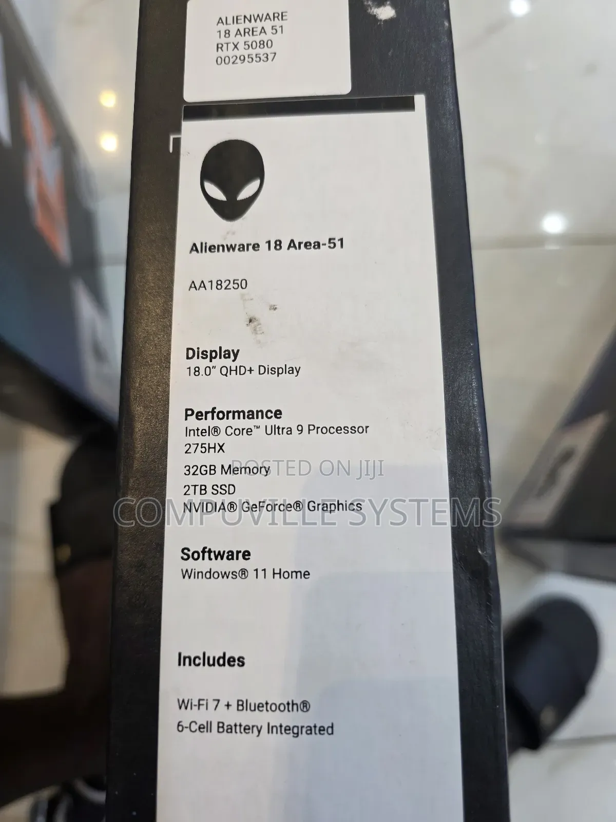 New Laptop Dell Alienware 18 Area-51 32GB Intel Core Ultra 9 SSD 2T