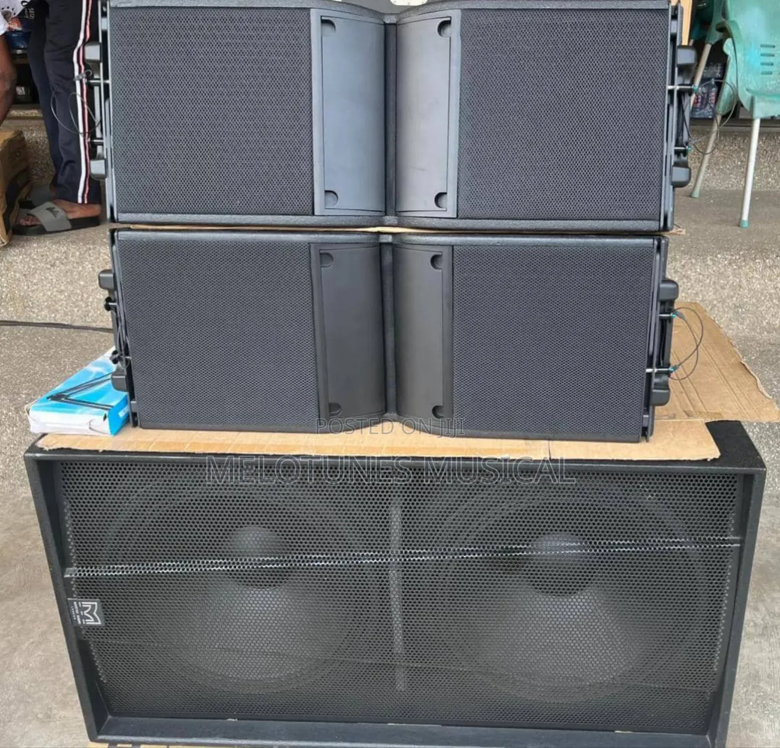 12inches Pair of Kara Line Array and Martins Audio Bass Pair