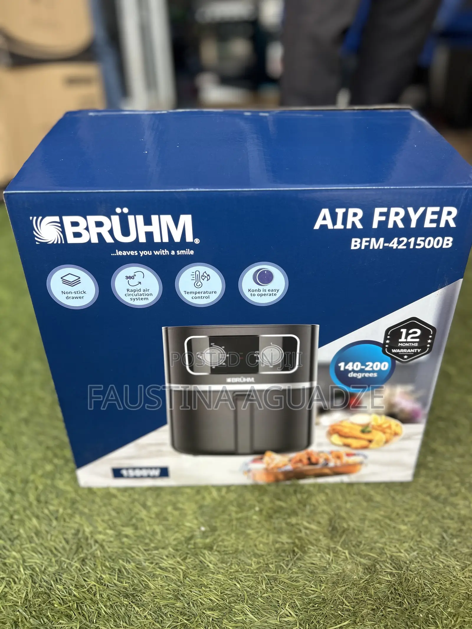 Bruhm Airfryer Bfe421500b Black