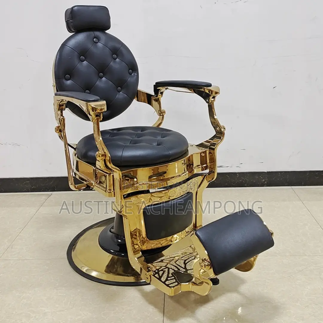 Executive Gold Stylish Barbering Chair