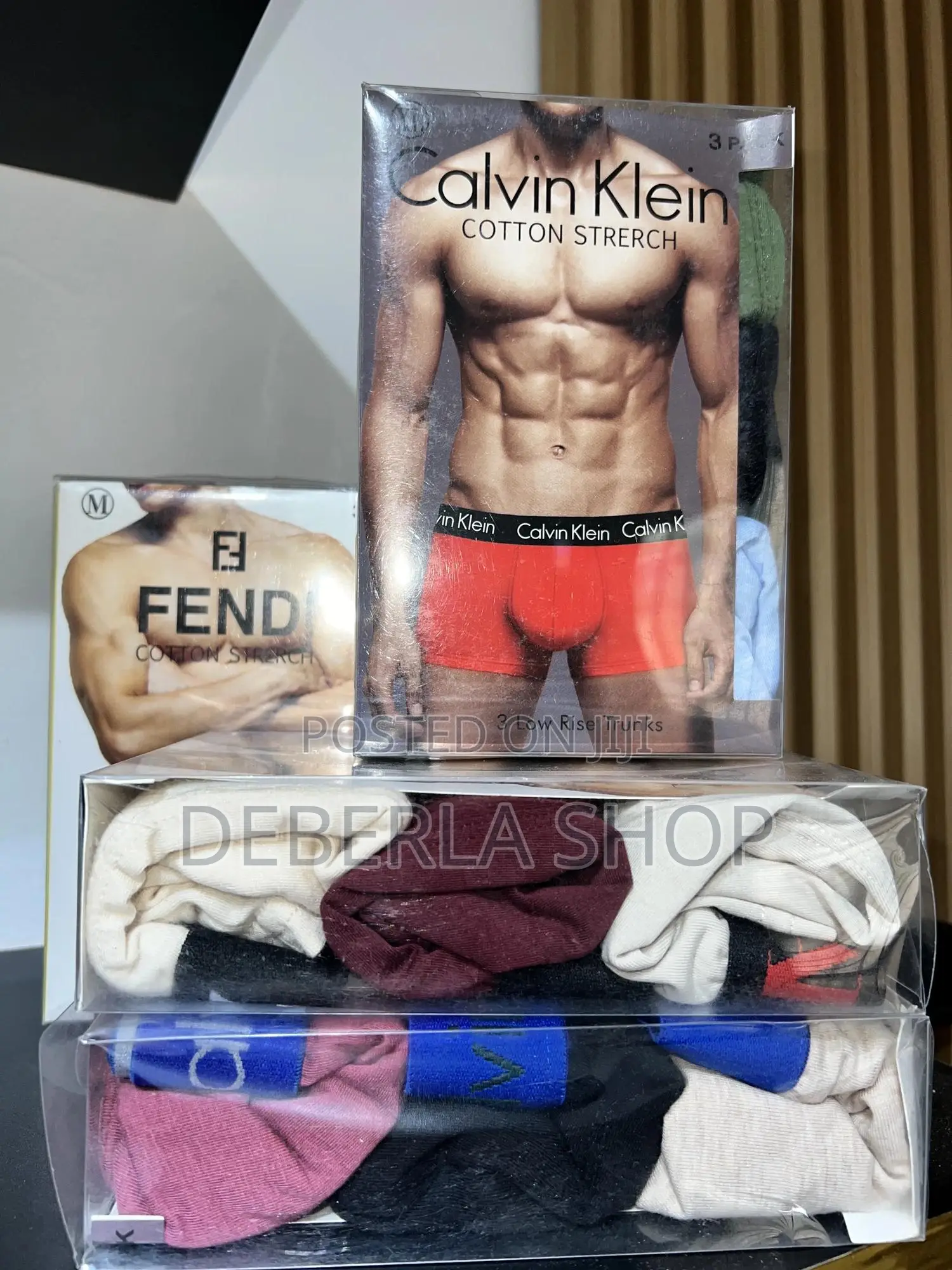 3in1 Cotton Stretch Boxers/ Men Underwear