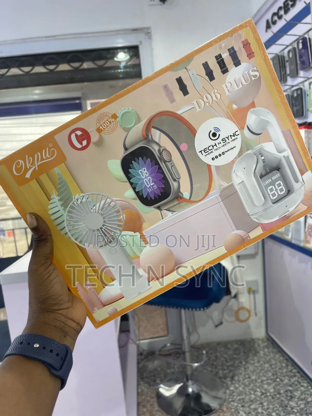 D96 Plus Watch,Ear Buds and Accessories