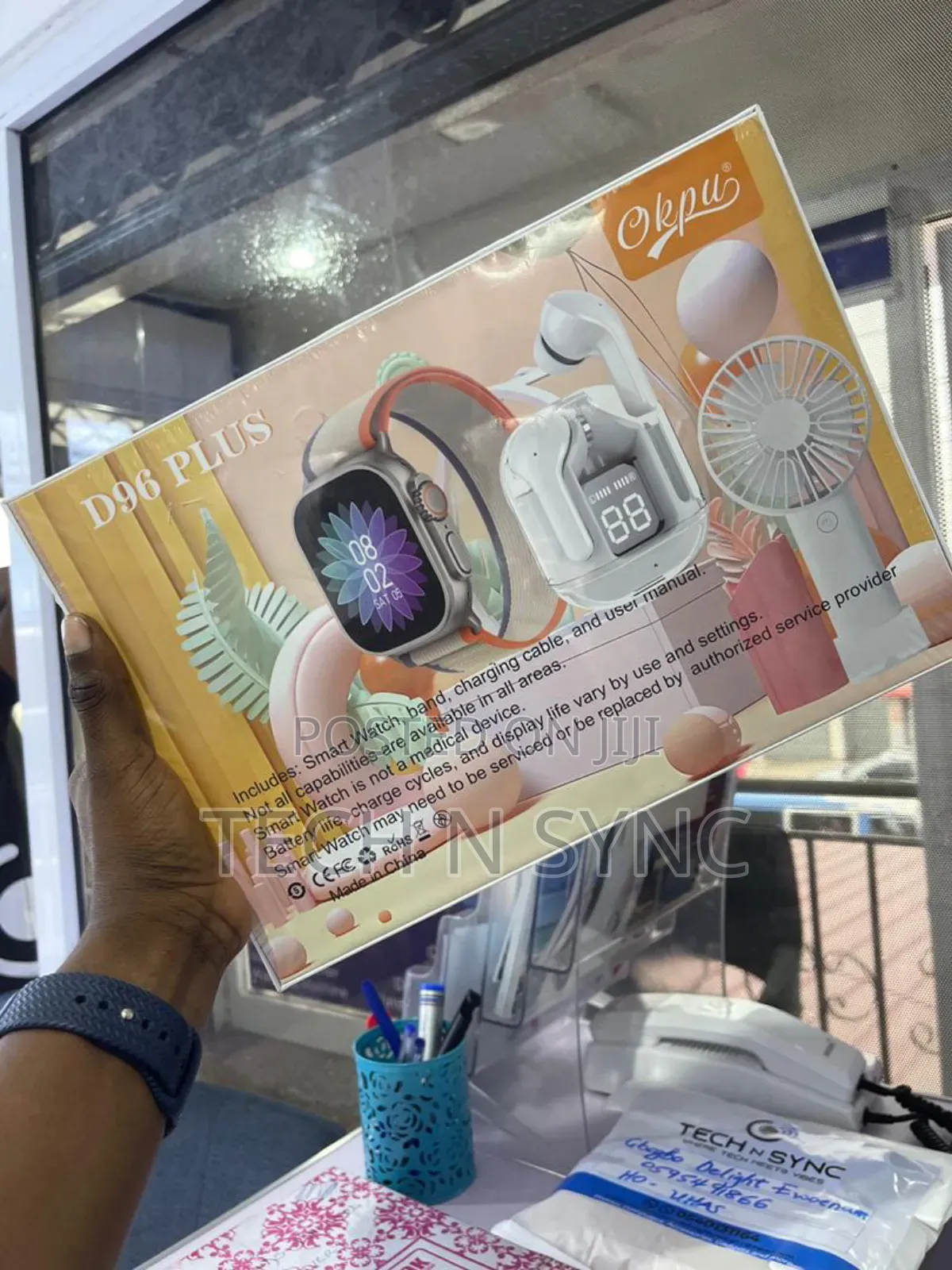 D96 Plus Watch,Ear Buds and Accessories