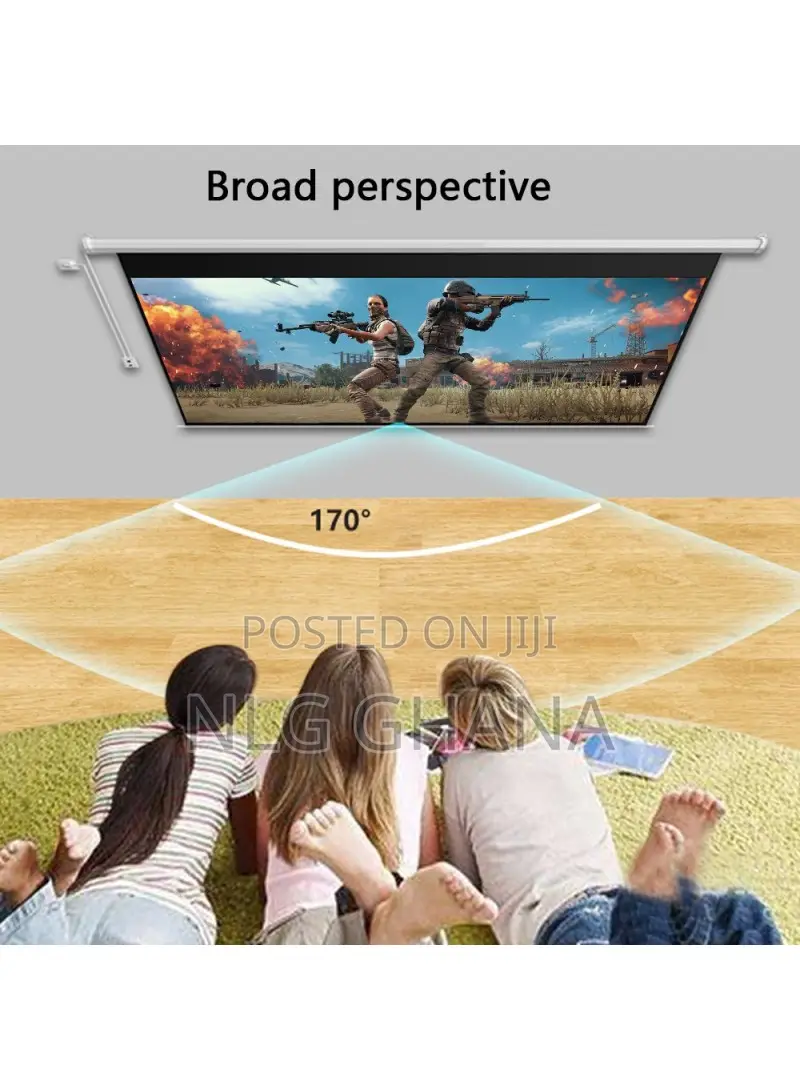 Auto Lifting 60-Inch 4:3 Rc Hd Projection Screen. Tvx28480