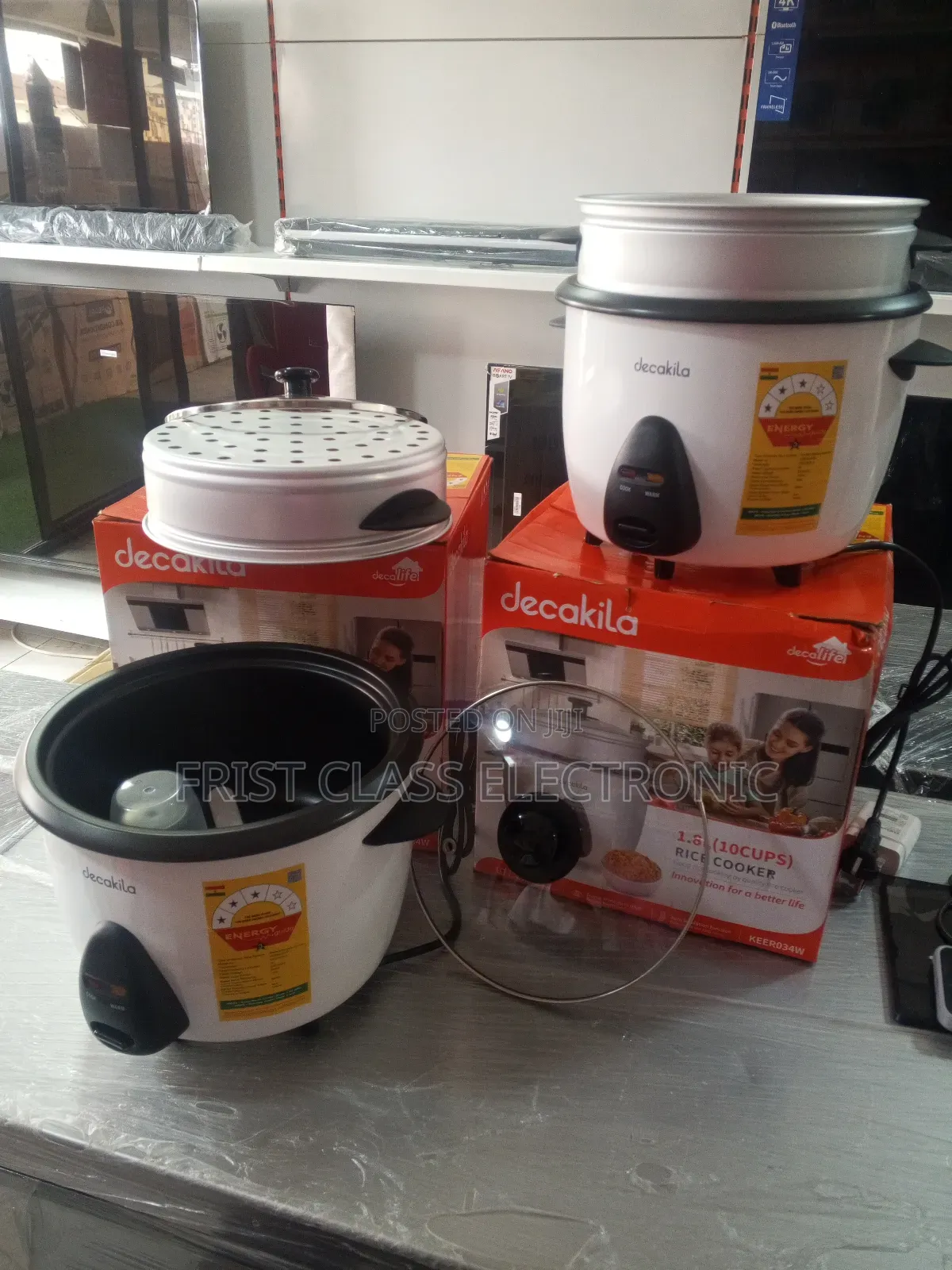 Decakila 1.8l Rice Cooker Has Transparent Glass Cover