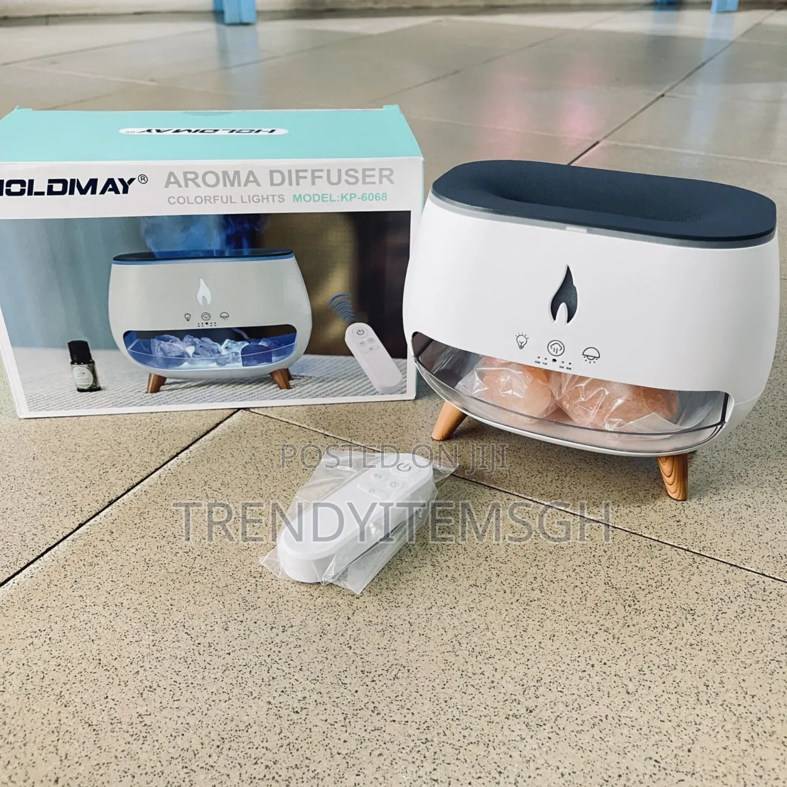 Colour Flame Led Humidifier Aroma Diffuser With Remote
